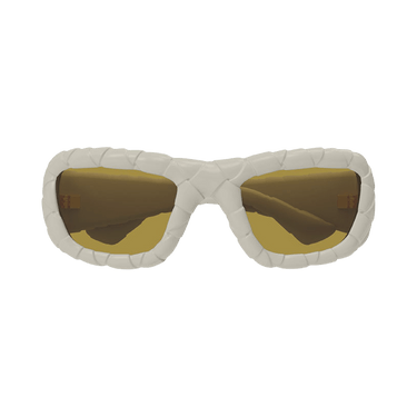 Bottega Veneta Square Sunglasses — White