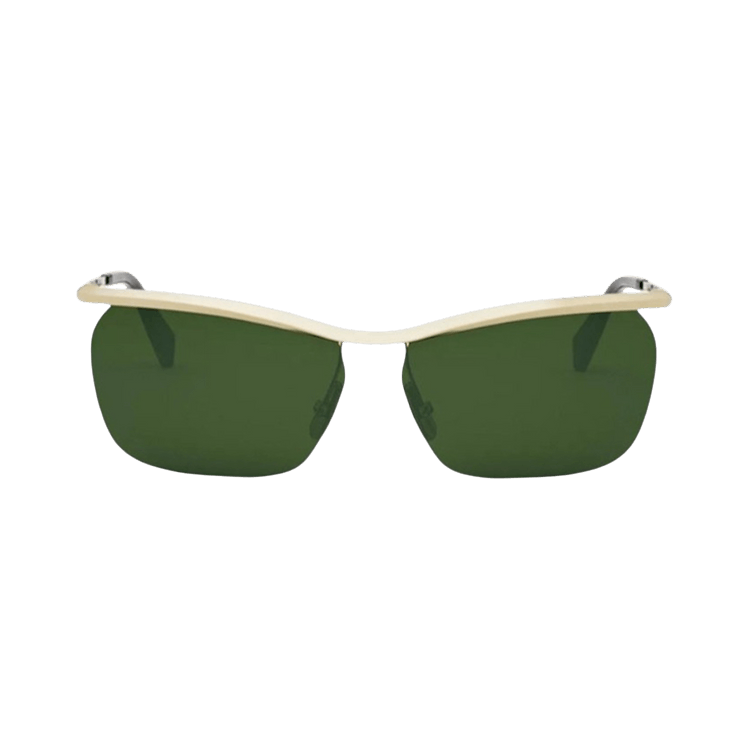 CELINE Square Sunglasses — Green