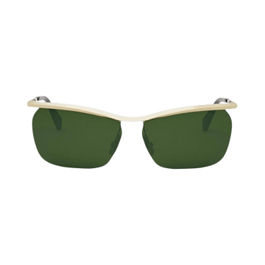 CELINE Square Sunglasses — Green