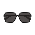Bottega Veneta Square Sunglasses — Black