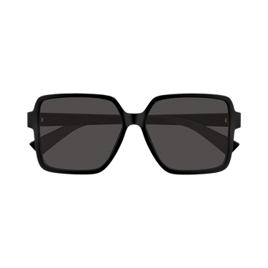 Bottega Veneta Square Sunglasses — Black