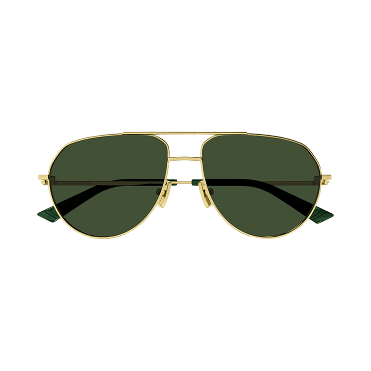 Bottega Veneta Aviator Sunglasses — Green