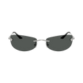 Versace Rectangle Sunglasses — Grey
