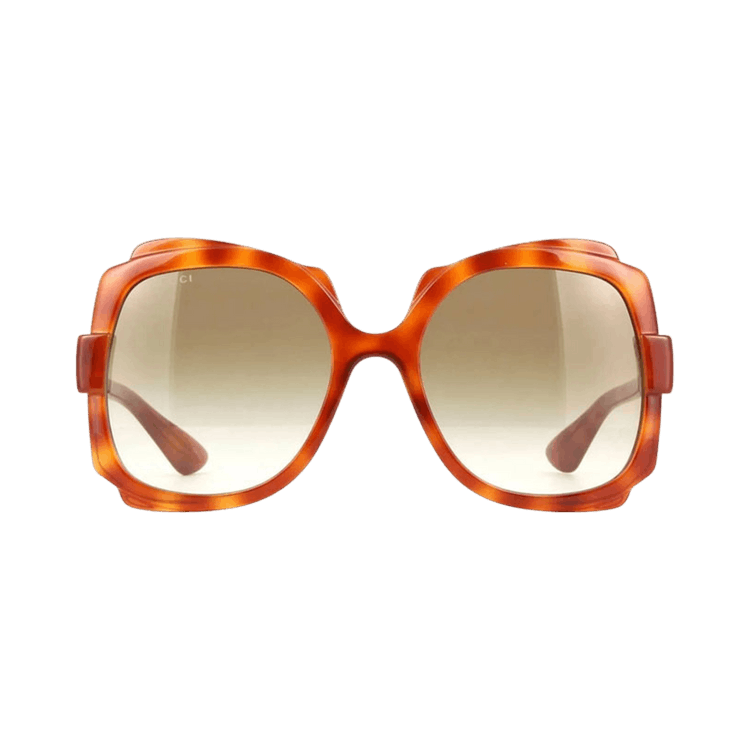 Gucci Square Sunglasses — Brown