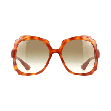Gucci Square Sunglasses — Brown