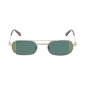 Off-White Lynn Square Sunglasses — Gold