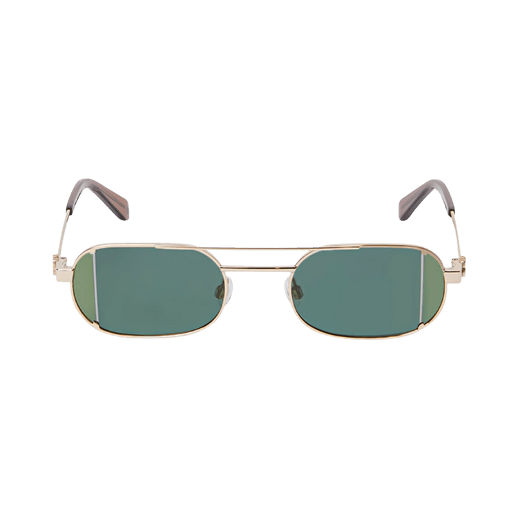 Off-White Lynn Square Sunglasses — Gold