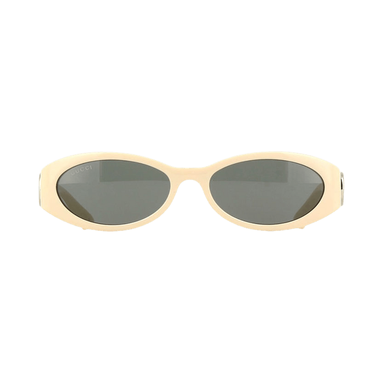 Gucci Oval Sunglasses — Grey