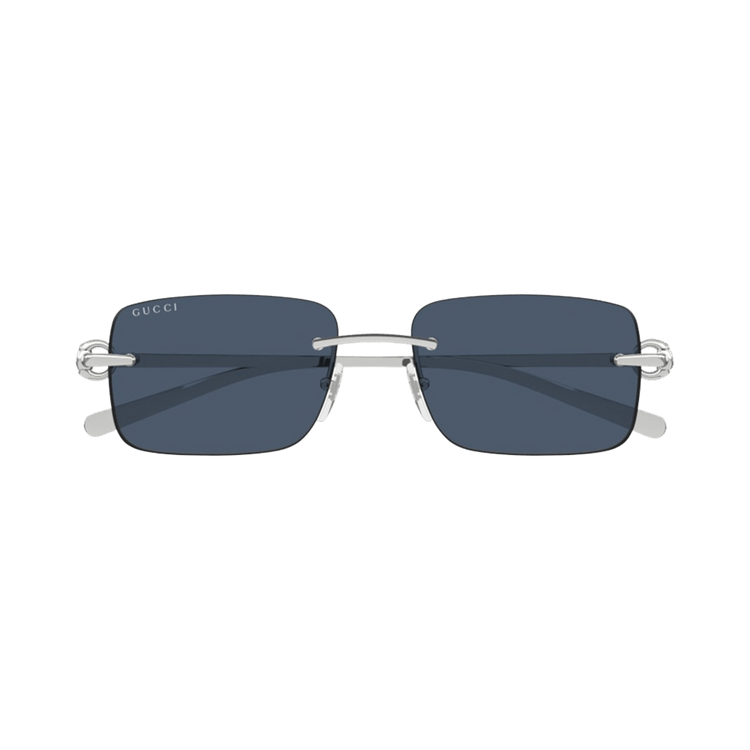 Gucci Rectangle Sunglasses — Blue