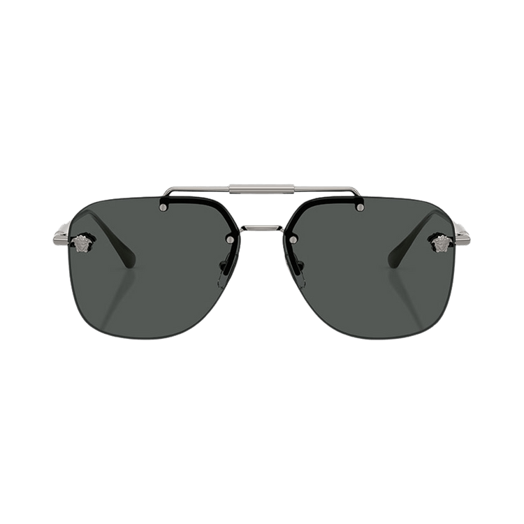 Versace Aviator Sunglasses — Grey