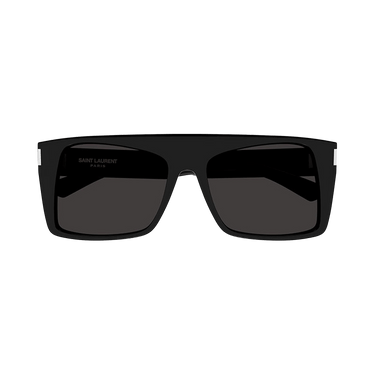 Saint Laurent Rectangle Sunglasses — Black
