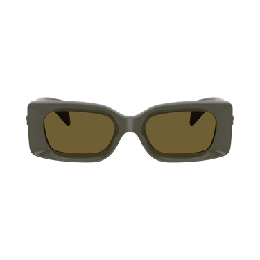 Versace Rectangle Sunglasses — Brown