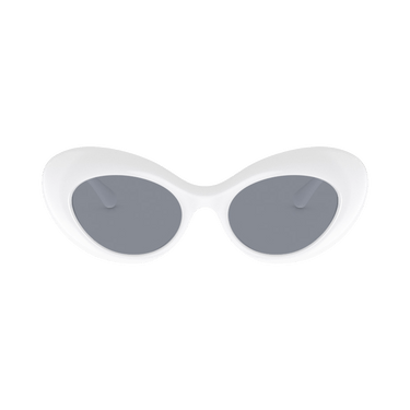 Versace Oval Sunglasses — White