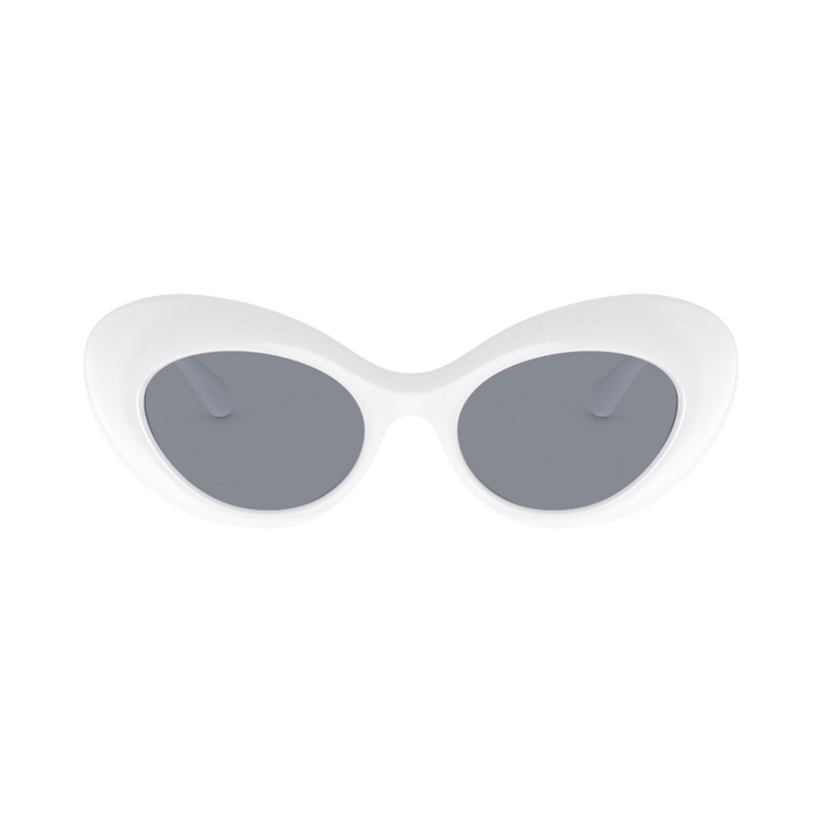 Versace Oval Sunglasses — White