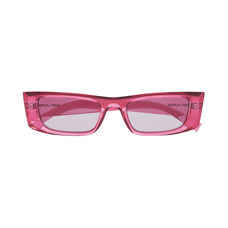 Saint Laurent Rectangle Sunglasses — Pink