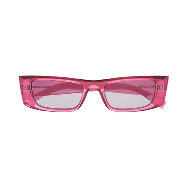 Saint Laurent Rectangle Sunglasses — Pink