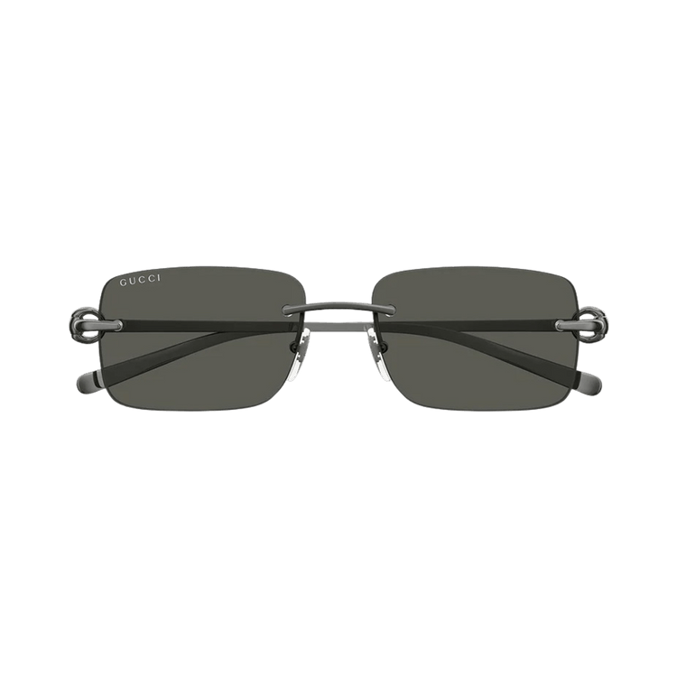 Gucci Rectangle Sunglasses — Grey