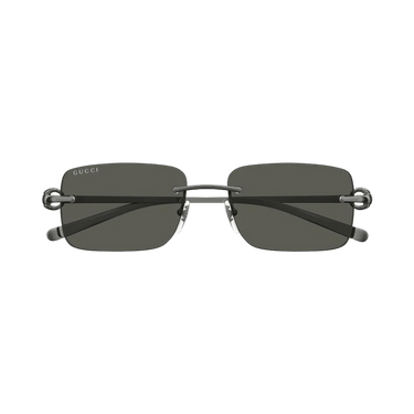 Gucci Rectangle Sunglasses — Grey