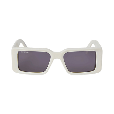 Off-White Rectangle Sunglasses — White