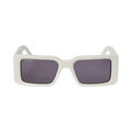 Off-White Rectangle Sunglasses — White