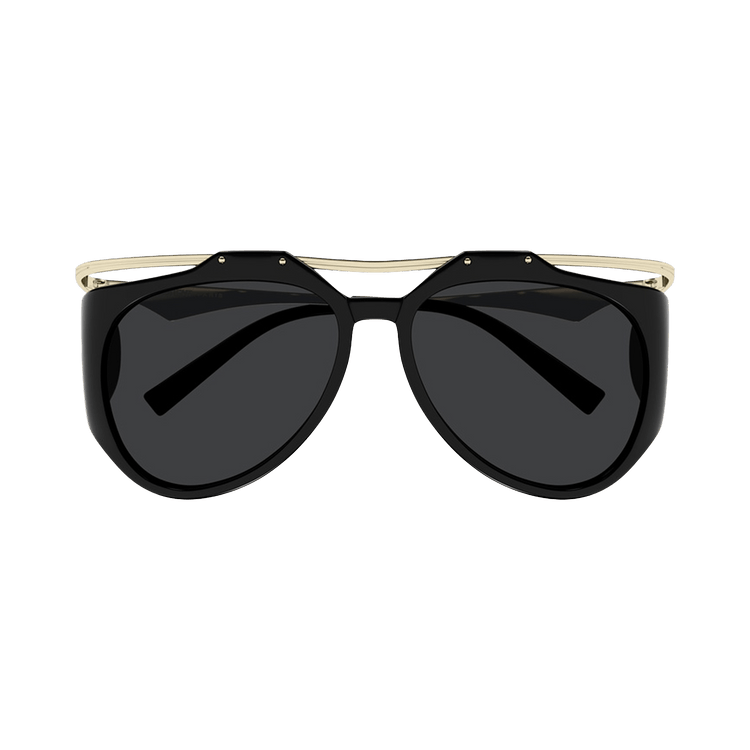Saint Laurent Amelia Aviator Sunglasses — Black