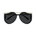 Saint Laurent Amelia Aviator Sunglasses — Black