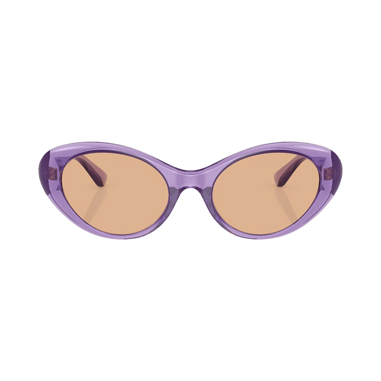 Versace Oval Sunglasses — Brown