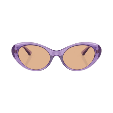 Versace Oval Sunglasses — Brown