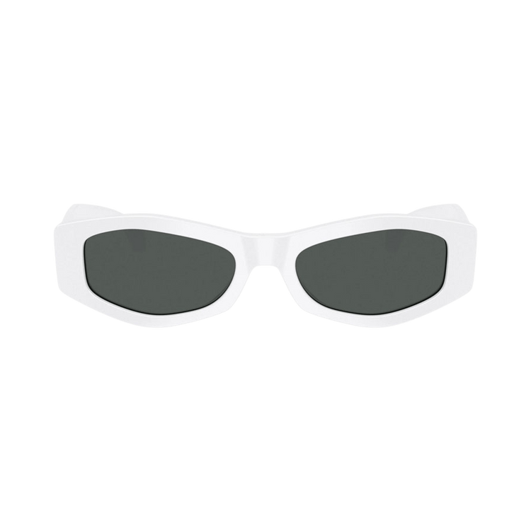 Versace Rectangle Sunglasses — White