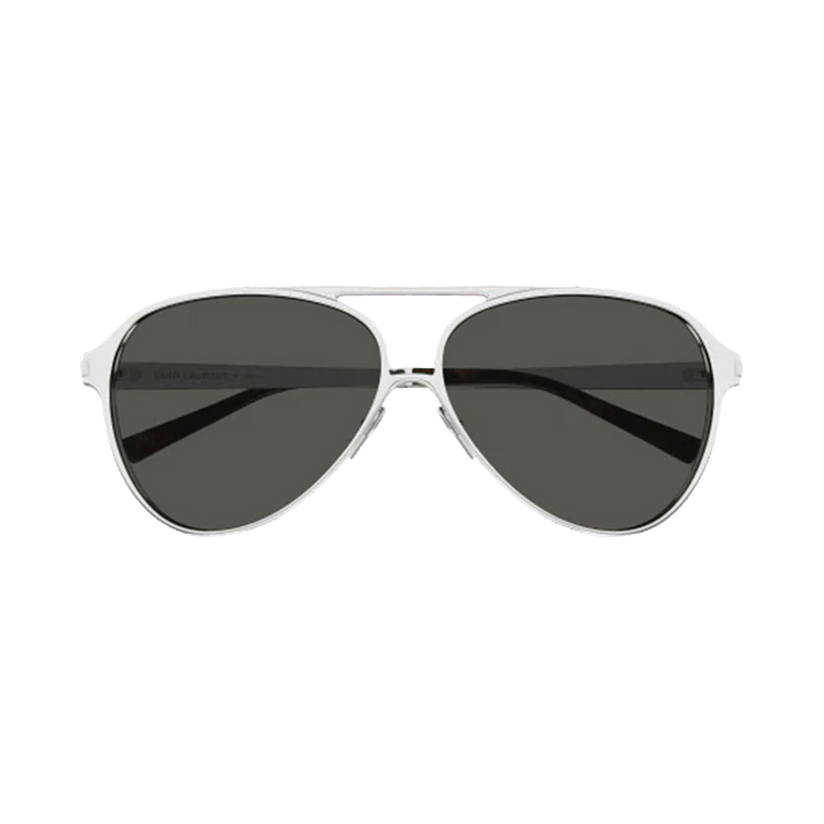 Saint Laurent Aviator Sunglasses — Grey