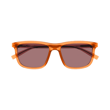 Saint Laurent Square Sunglasses — Orange