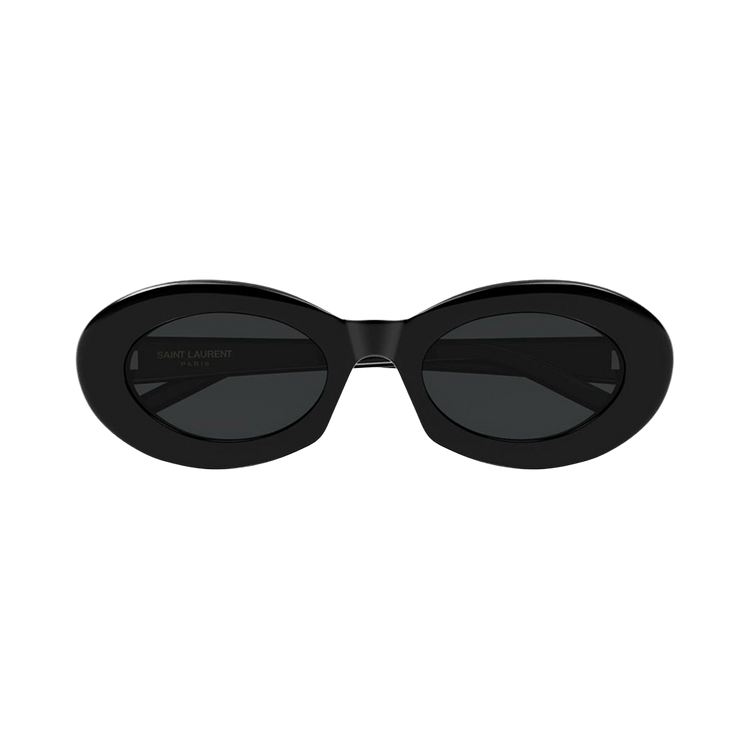 Saint Laurent Oval Sunglasses — Black