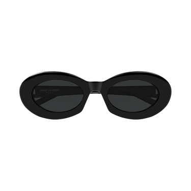 Saint Laurent Oval Sunglasses — Black