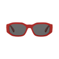 Versace Oval Sunglasses — Red