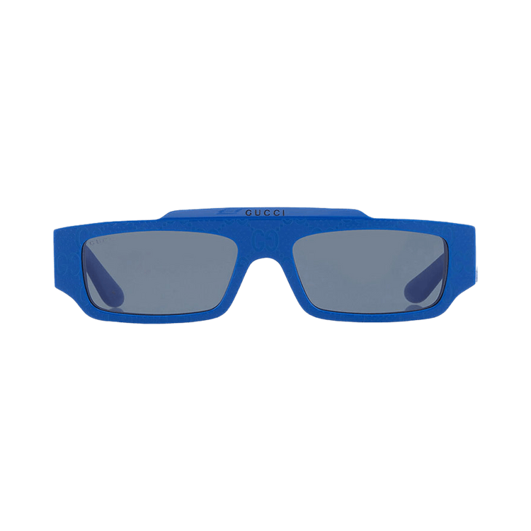 Gucci Rectangle Sunglasses — Blue