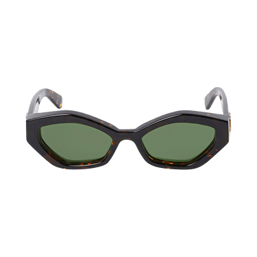 Off-White Cat Eye Sunglasses — Brown