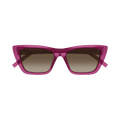 Saint Laurent Cat Eye Sunglasses — Tan