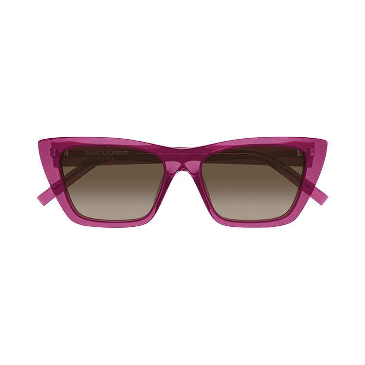 Saint Laurent Cat Eye Sunglasses — Tan