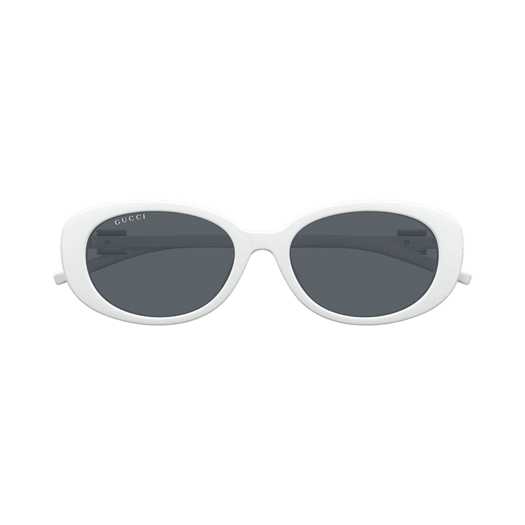 Gucci Oval Sunglasses — White