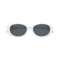 Gucci Oval Sunglasses — White