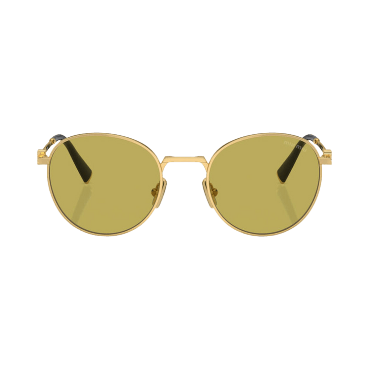 Miu Miu Round Sunglasses — Green
