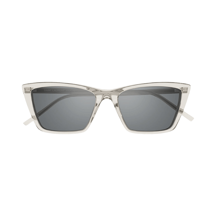 Saint Laurent Mica Thin Cat Eye Sunglasses — Tan