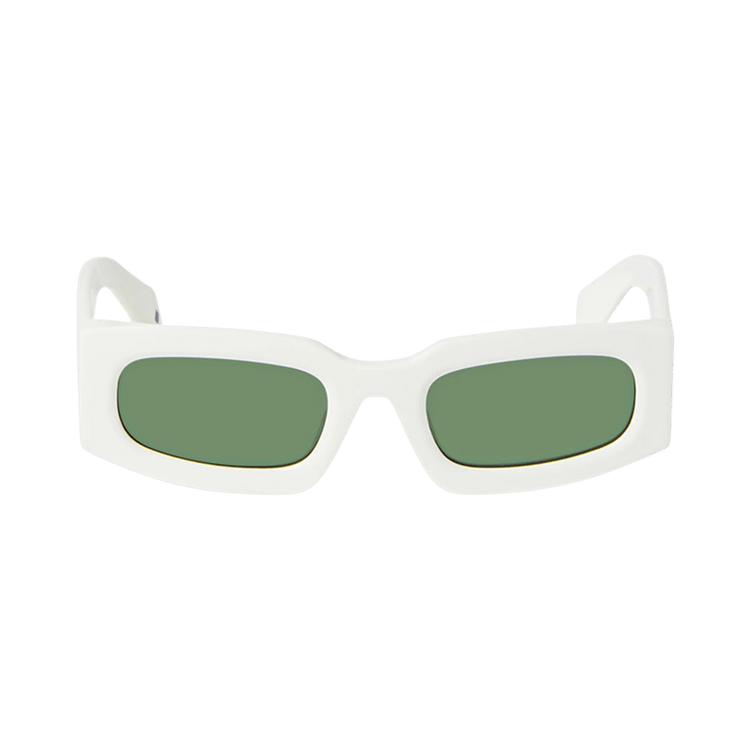 Off-White Rectangle Sunglasses — White