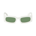 Off-White Rectangle Sunglasses — White