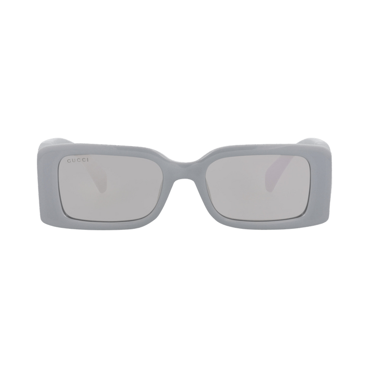 Gucci Square-Frame Injection Sunglasses — Silver