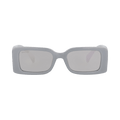 Gucci Square-Frame Injection Sunglasses — Silver