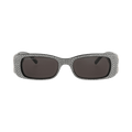 Balenciaga Square-Frame Recycled Acetate Sunglasses — Black