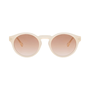 Chloé Round-Frame Recycled Acetate Sunglasses — White