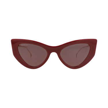 Gucci Cat Eye-Frame Injection Sunglasses — Red