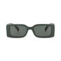 Gucci Square-Frame Injection Sunglasses — Grey